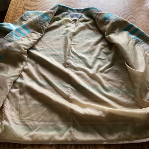 Vintage Bill Blass Aztec Southwestern Womens Blazer Pastel Large Y2K Retro Women - Picture 12 of 12